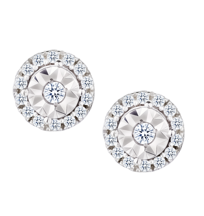 .17 Carat of Lab Grown Diamonds Earrings, 10kt White Gold.....................NOW