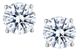 2.00 Carat of Lab Grown Diamonds Earrings, 14kt White Gold.....................NOW