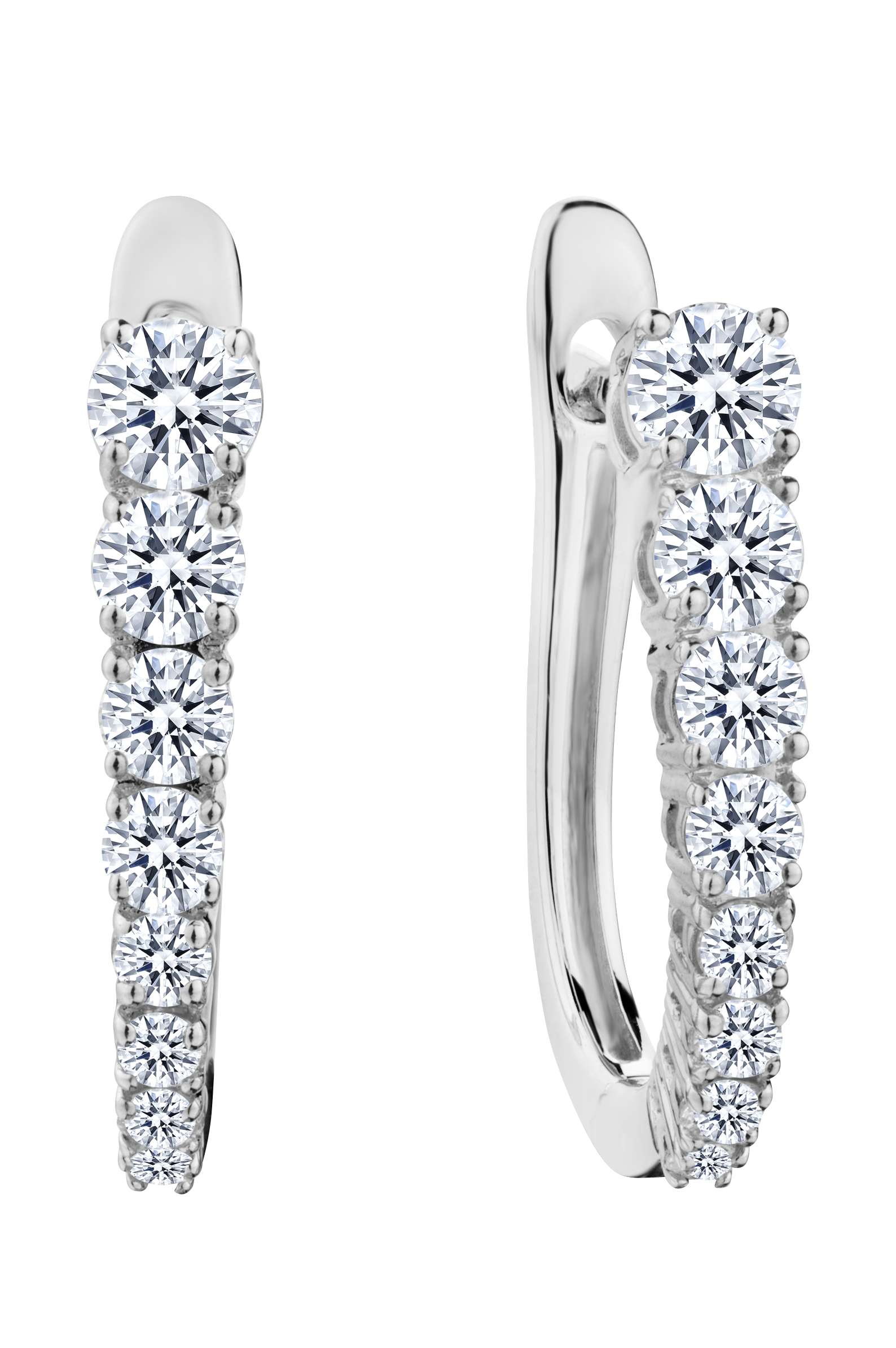 .75 Carat of Lab Grown Diamond Earrings, 10kt White Gold.....................NOW