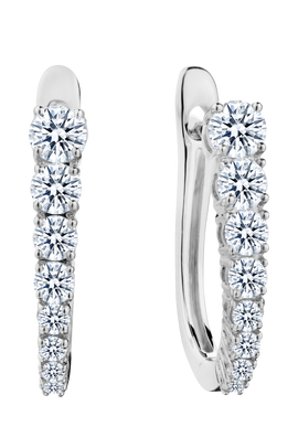 .75 Carat of Lab Grown Diamond Earrings, 10kt White Gold.....................NOW