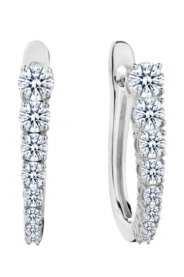 .75 Carat of Lab Grown Diamond Earrings, 10kt White Gold.....................NOW
