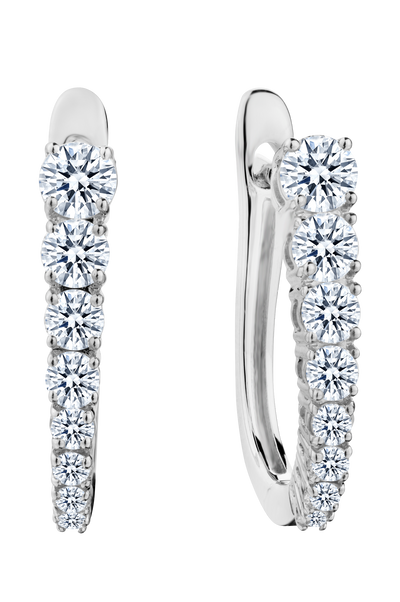 .75 Carat of Lab Grown Diamond Earrings, 10kt White Gold.....................NOW