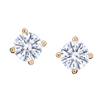 .25 Carat Of Lab Grown Diamonds Stud Earrings, 14kt Yellow Gold.....................NOW