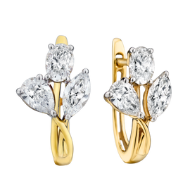 1.50 Carat Of Lab Grown Diamonds Lever Back Earrings, 10kt Yellow Gold.....................NOW