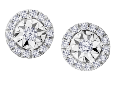 .20 Carat of Lab Grown Diamonds "Miracle" Earrings, 10kt White Gold.....................NOW