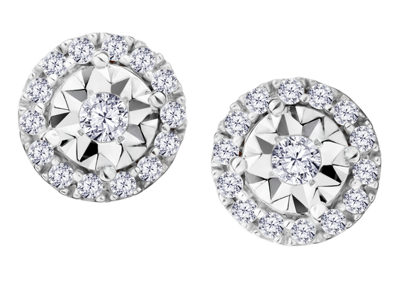 .20 Carat of Lab Grown Diamonds "Miracle" Earrings, 10kt White Gold.....................NOW