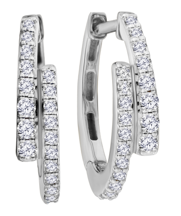 .40 Carat of Lab Grown Diamonds Earrings, 10kt White Gold.....................NOW - Griffin Jewellery Designs