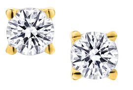 .25 Carat of Lab Grown Diamonds Solitaire Stud Earrings, Sterling Silver.....................NOW - Griffin Jewellery Designs