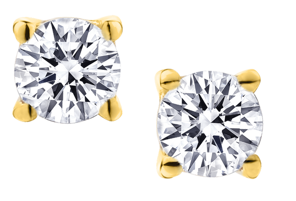 .25 Carat of Lab Grown Diamonds Solitaire Stud Earrings, Sterling Silver.....................NOW - Griffin Jewellery Designs