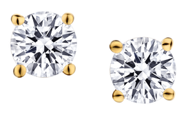.50 Carat of Lab Grown Diamonds Stud Earrings, Gold Plated.....................NOW - Griffin Jewellery Designs