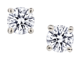 .50 Carat of Lab Grown Diamonds Stud Earrings, Sterling Silver.....................NOW - Griffin Jewellery Designs