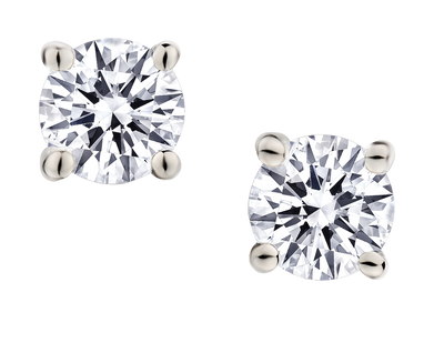 .50 Carat of Lab Grown Diamonds Stud Earrings, Sterling Silver.....................NOW - Griffin Jewellery Designs