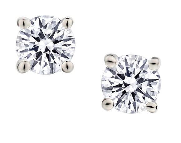 .50 Carat of Lab Grown Diamonds Stud Earrings, Sterling Silver.....................NOW - Griffin Jewellery Designs