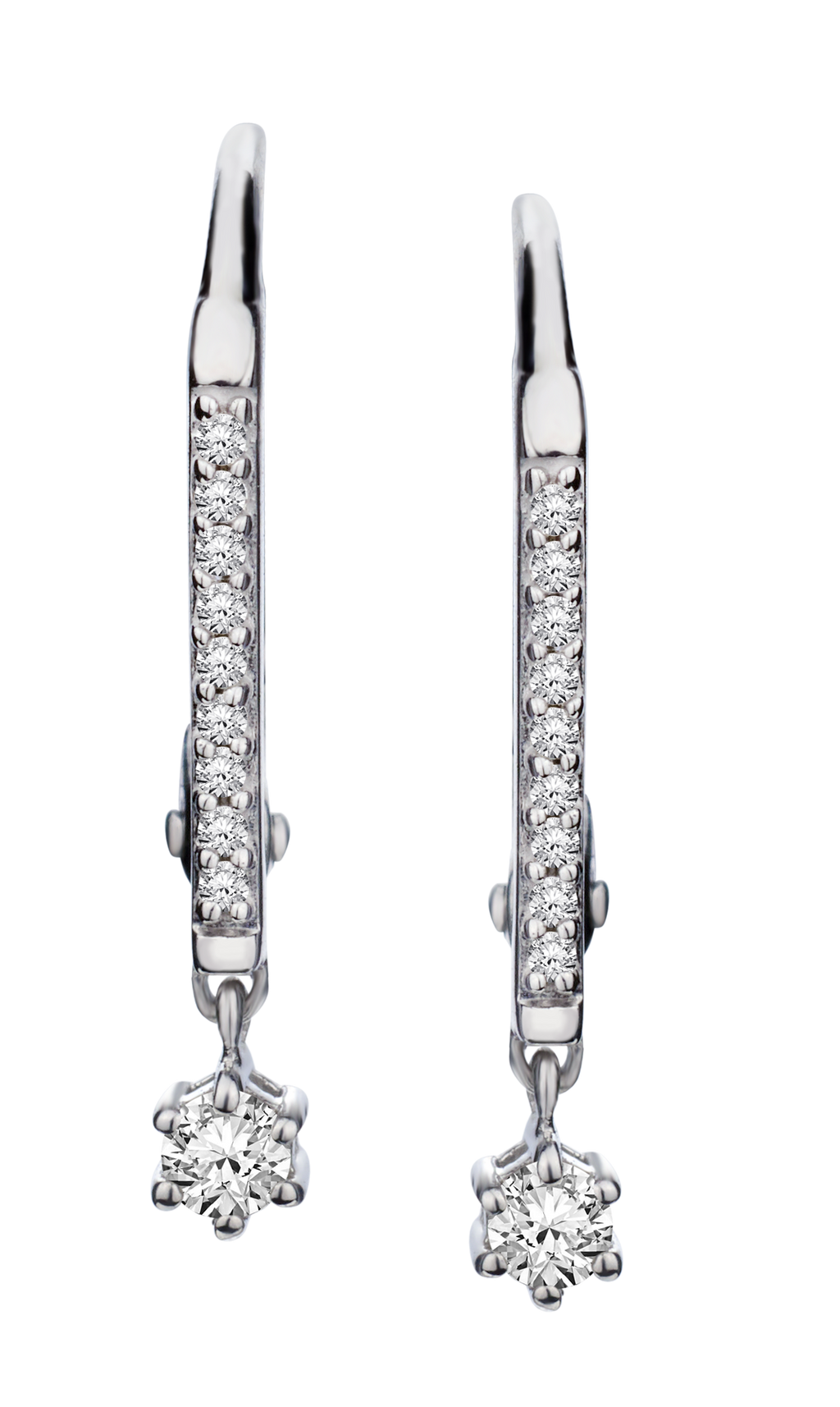 .15 Carat of Diamonds Earrings, Silver.....................NOW