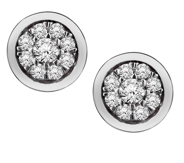 .10 Carat of Diamonds Stud Earrings, Silver.....................NOW