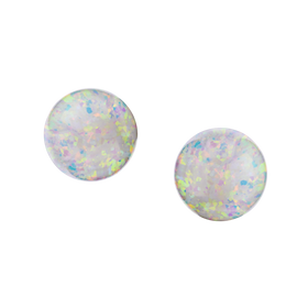 Created Opal Stud Earrings, Silver.....................NOW