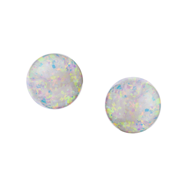 Created Opal Stud Earrings, Silver.....................NOW
