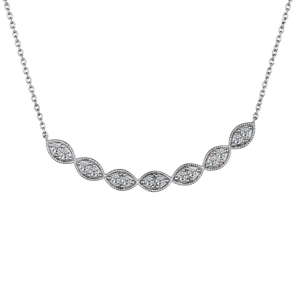 .50 Carat of Diamonds Necklace  Sterling Silver. Necklaces and Pendants. Griffin Jewellery Designs. 