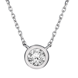 .33 Carat of Diamonds Bezel Set Necklace, 14kt White Gold.....................NOW