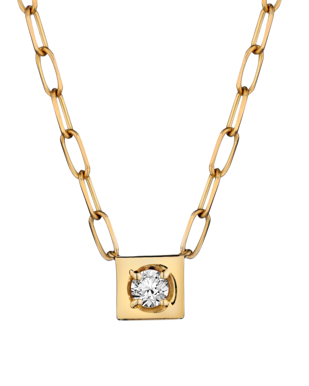 .10 Carat of Diamonds "Love Lock" Necklace, 14kt Yellow Gold.....................NOW