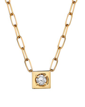 .10 Carat of Diamonds "Love Lock" Necklace, 14kt Yellow Gold.....................NOW