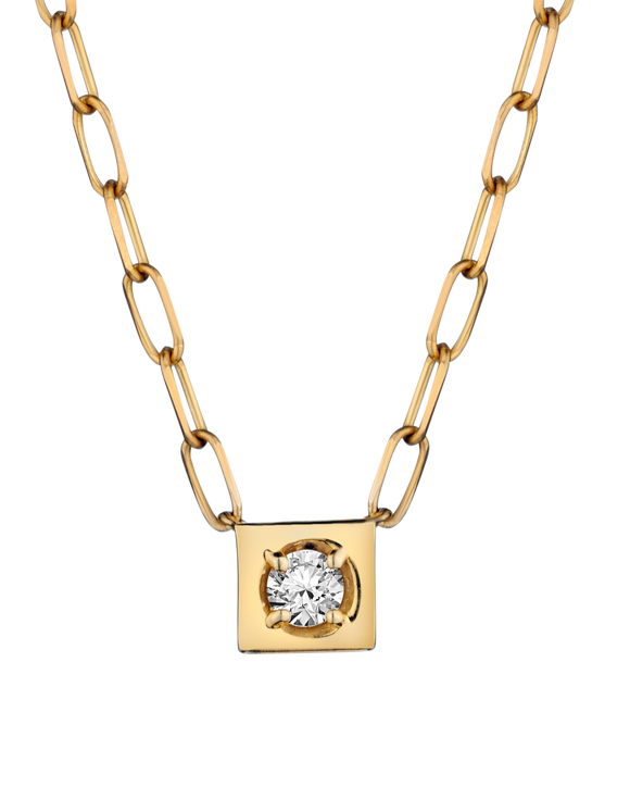 .10 Carat of Diamonds "Love Lock" Necklace, 14kt Yellow Gold.....................NOW