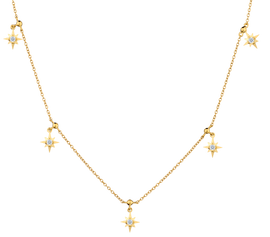 .10 Carat of Diamonds "Stars" Necklace, 14kt Yellow Gold.....................NOW
