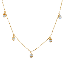 .35 Carat of Diamonds Necklace, 14kt Yellow Gold.....................NOW