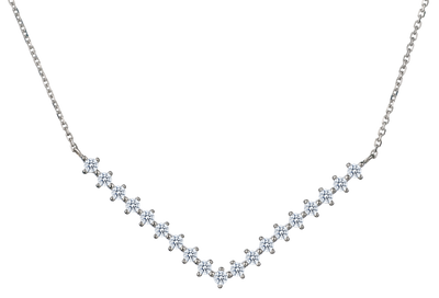 .33 Carat of Lab Grown Diamonds "Venus" Necklace, 10kt White Gold.....................NOW