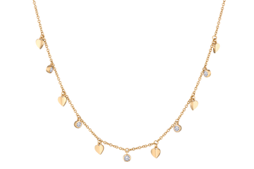 .25 Carat Of Lab Grown Diamonds Necklace, 10kt Yellow Gold.....................NOW - Griffin Jewellery Designs