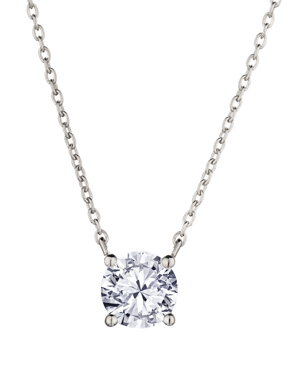 1.25 Carat of Lab Grown Diamonds Pendant, Sterling Silver.....................NOW