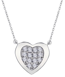 .76 Carat of Lab Grown Diamonds Heart Pendant, Sterling Silver.....................NOW - Griffin Jewellery Designs