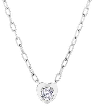 .20 Carat of Lab Grown Diamond Heart Necklace, Sterling Silver.....................NOW - Griffin Jewellery Designs