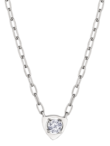 .20 Carat of Lab Grown Diamond Triangle Necklace, Sterling Silver.....................NOW - Griffin Jewellery Designs