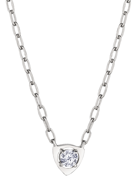 .20 Carat of Lab Grown Diamond Triangle Necklace, Sterling Silver.....................NOW - Griffin Jewellery Designs