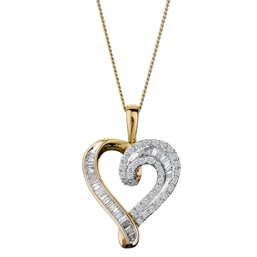 .33 Carat of Diamonds Heart Pendant, 10kt Yellow Gold........................Now - Griffin Jewellery Designs
