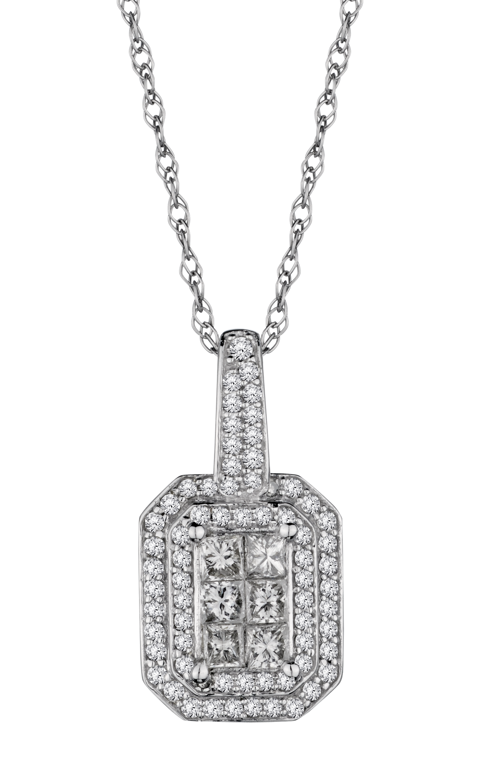 .50 Carat of Diamonds "Prestige" Pendant, 14kt White Gold.....................NOW
