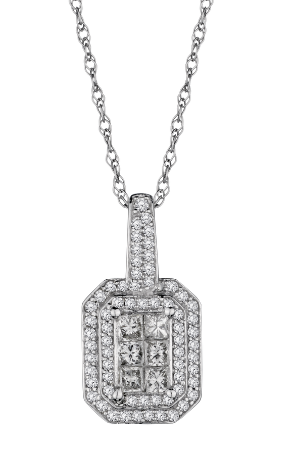 .50 Carat of Diamonds "Prestige" Pendant, 14kt White Gold.....................NOW