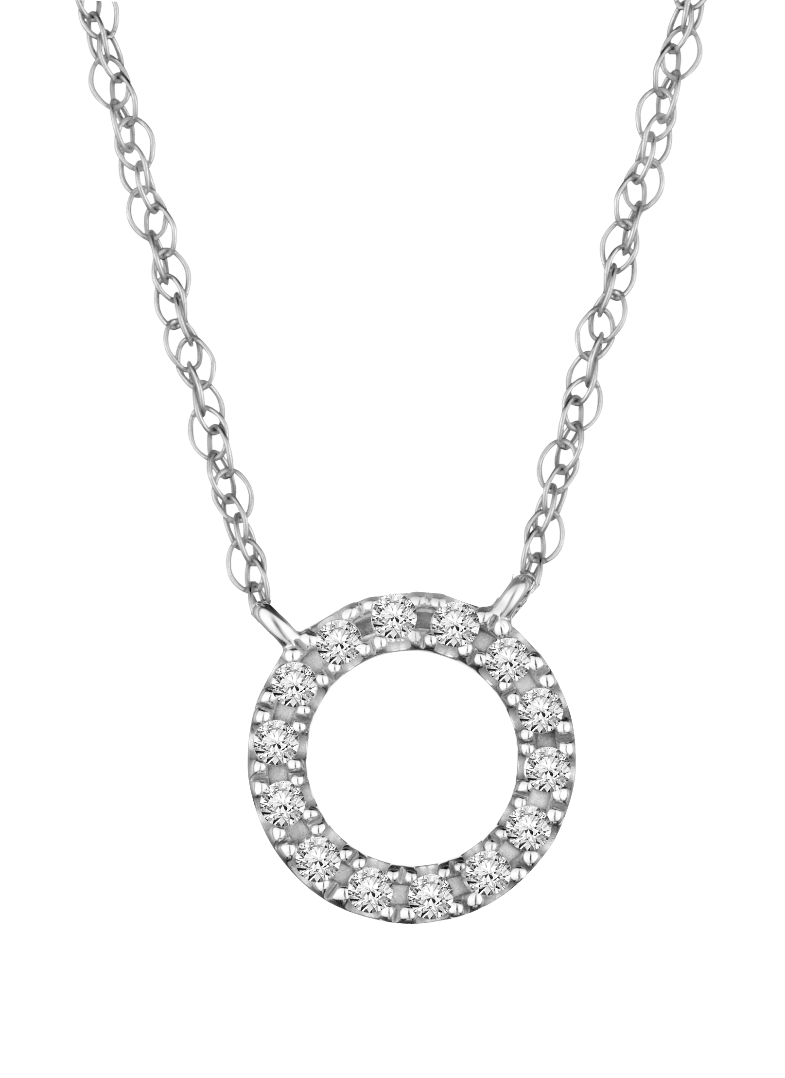 .10 Carat of Diamonds "Circle Of Love" Pendant, 10kt White gold.....................NOW
