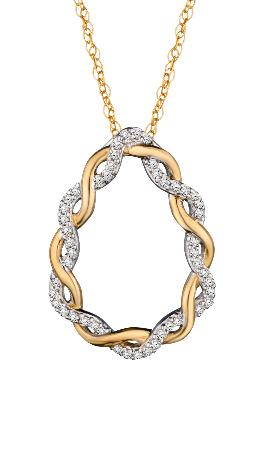 17 Carat of Diamonds "Entwined" Pendant