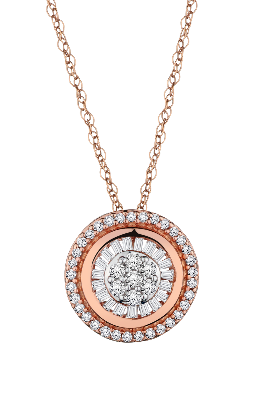 .25 Carat of Diamonds Pendant, 10kt Rose Gold.....................NOW