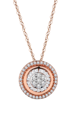 .25 Carat of Diamonds Pendant, 10kt Rose Gold.....................NOW