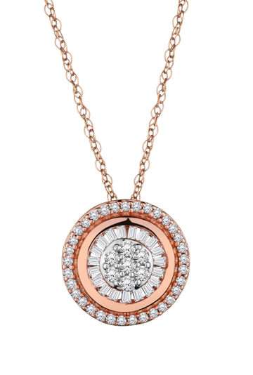 .25 Carat of Diamonds Pendant, 10kt Rose Gold.....................NOW