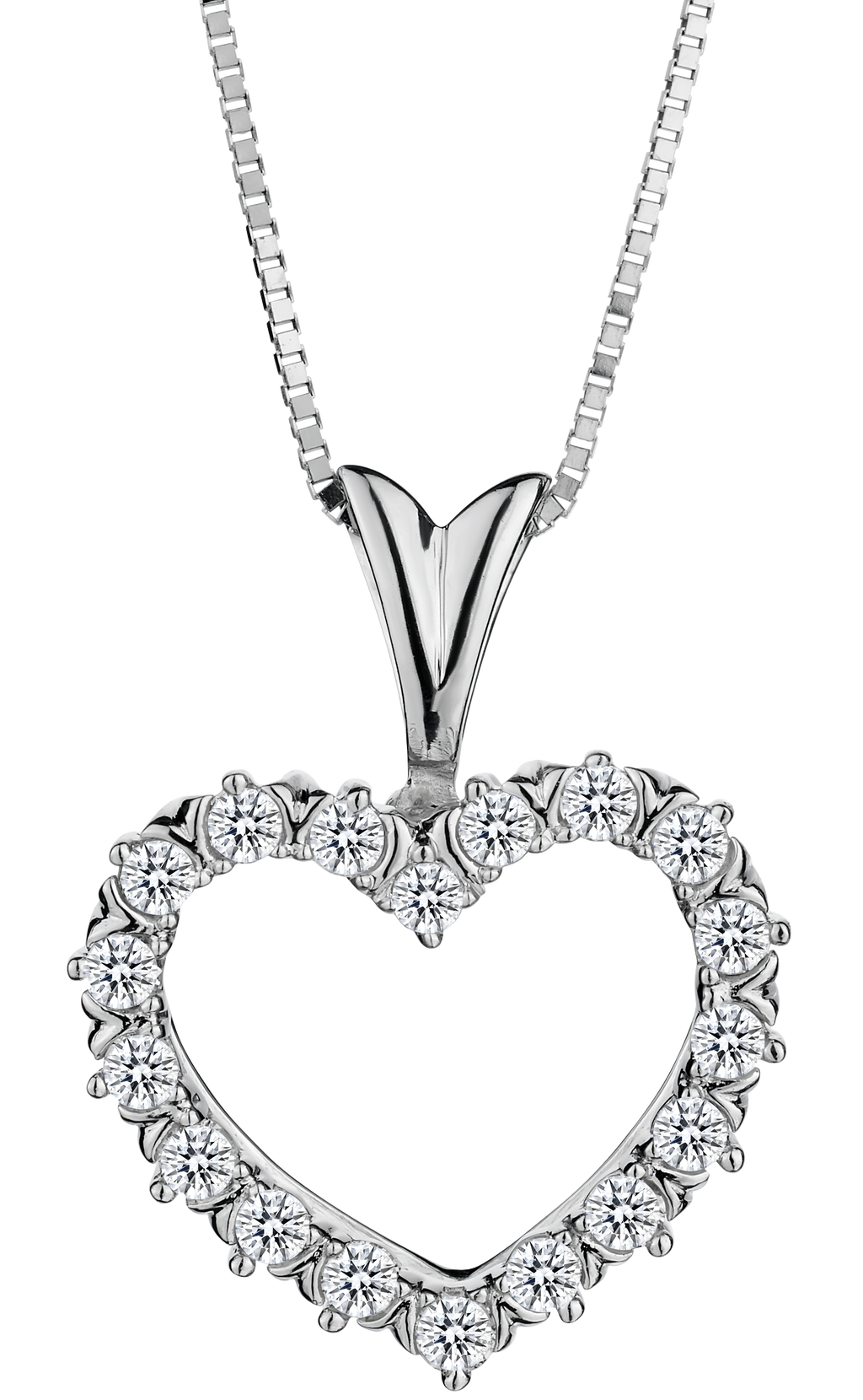 25 Carat of Diamonds Heart Pendant
