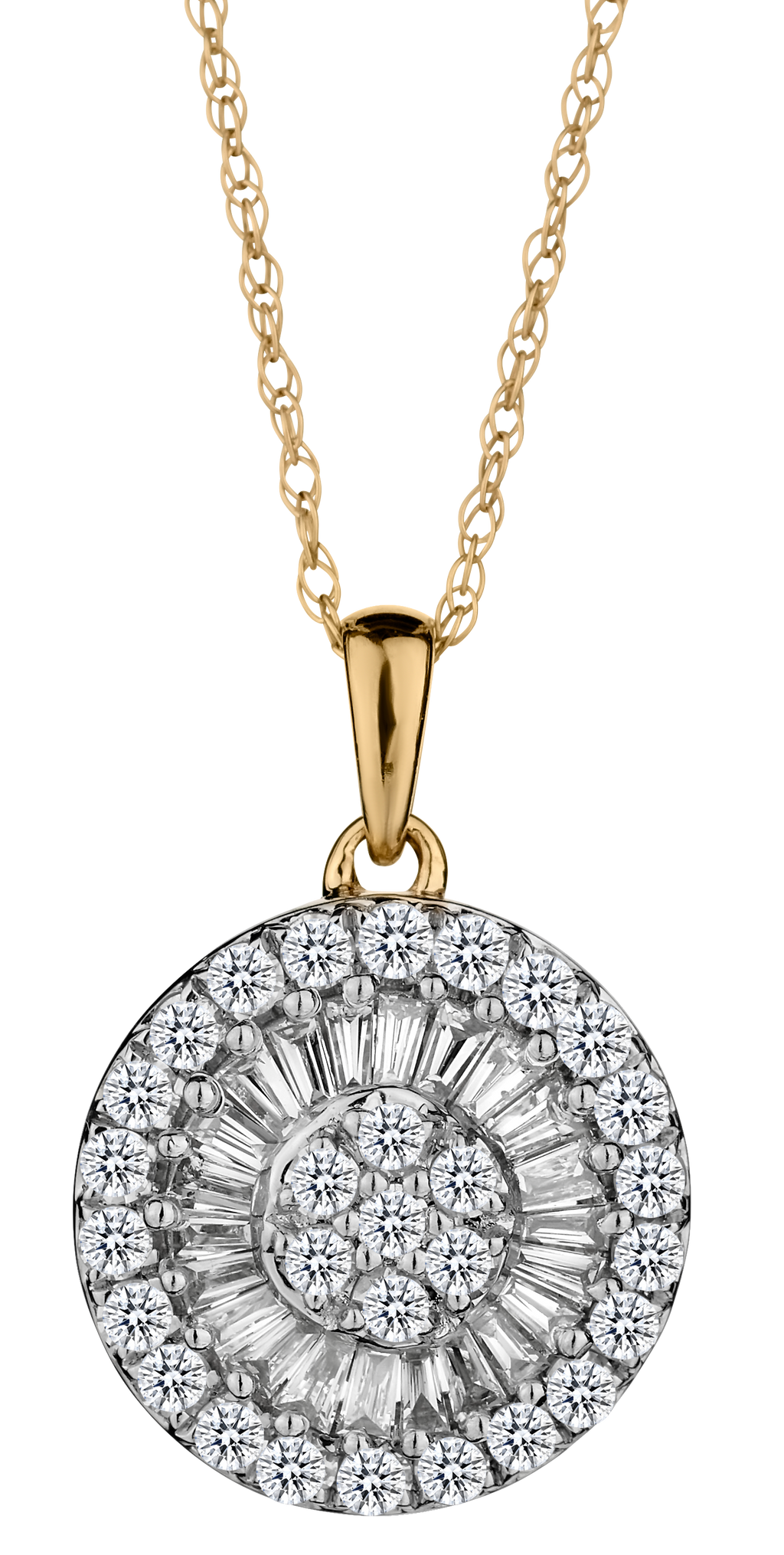 .50 Carats of Diamonds Pendant, 10kt Yellow Gold.....................NOW