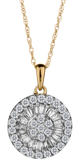 .50 Carats of Diamonds Pendant, 10kt Yellow Gold.....................NOW