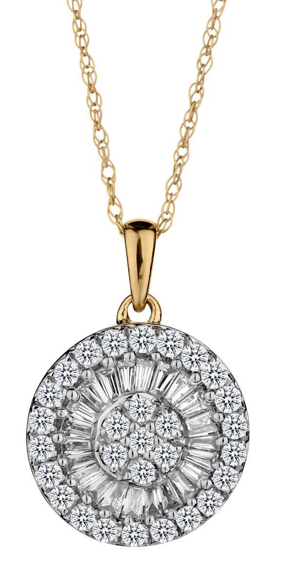 .50 Carats of Diamonds Pendant, 10kt Yellow Gold.....................NOW
