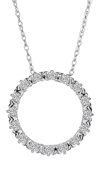 .25 Carat of Diamonds Circle Pendant, 10kt White Gold.....................NOW - Griffin Jewellery Designs