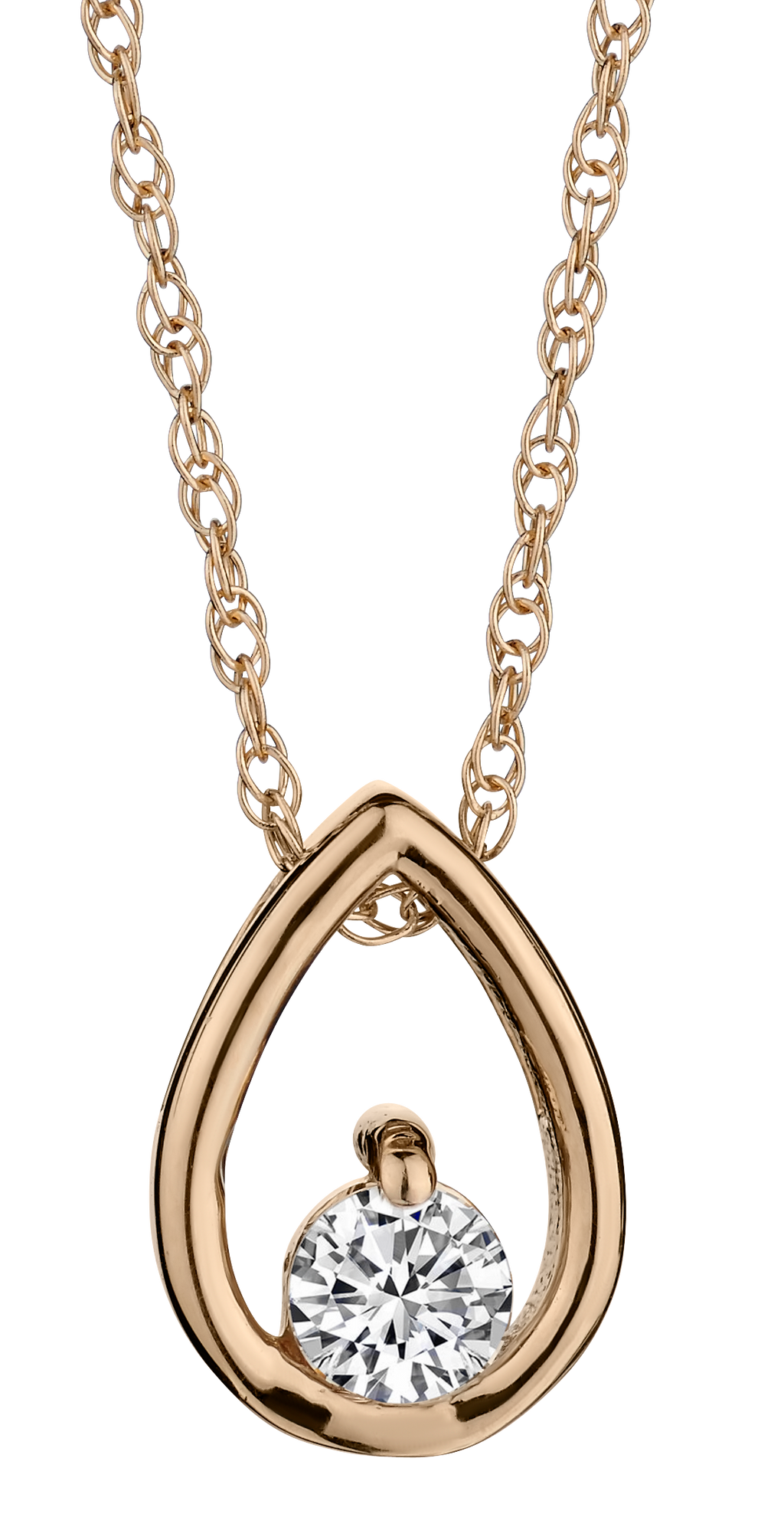 .10 Carat of Diamond Pendant, 14kt Yellow Gold.....................NOW