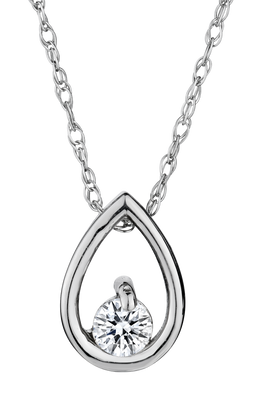.10 Carat of Diamond Pendant, 14kt White Gold.....................NOW